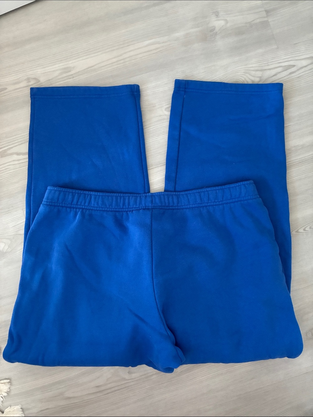 Aritzia Size XL Mega-Fit Sweatfleece Cozy Fleece Straight Sweatpants - Jazz Blue - Picture 4 of 10